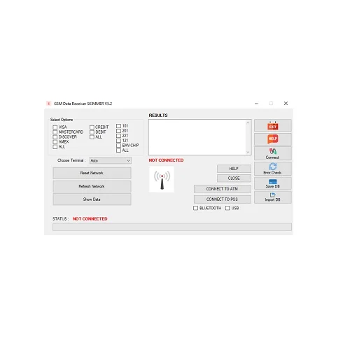 Real-time ATM skimmer data alerts